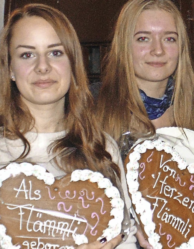 Auch Lena Bauer (von links) und auch Chayenne Schwarz wurden  geehrt.   | Foto: Michael Gottstein