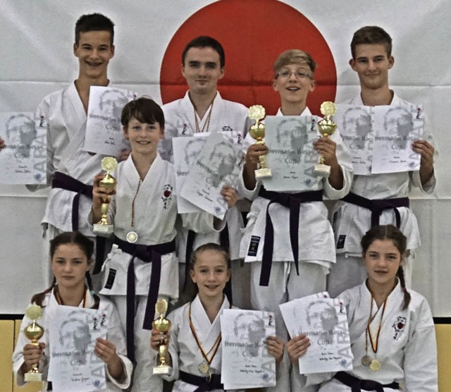 Stolze Sieger: Die Karateka des SV Kappel   | Foto: salat