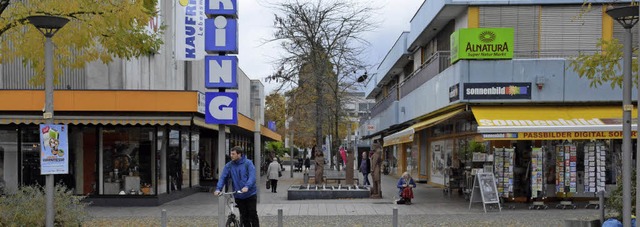 An der Rathauspassage wnscht sich Wei...t von Ost nach West fortsetzen knnen.  | Foto: Hannes Lauber