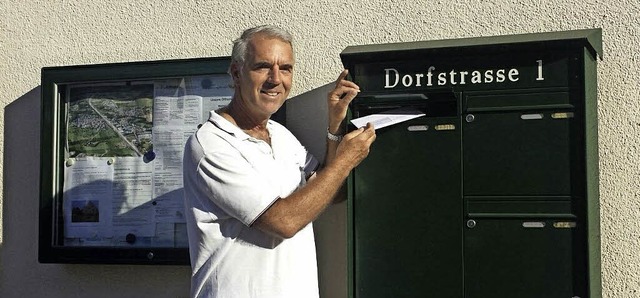 Amtsinhaber Manfred Merstetter hatte E...ermeisters von Eimeldingen abgegeben.   | Foto: Privat