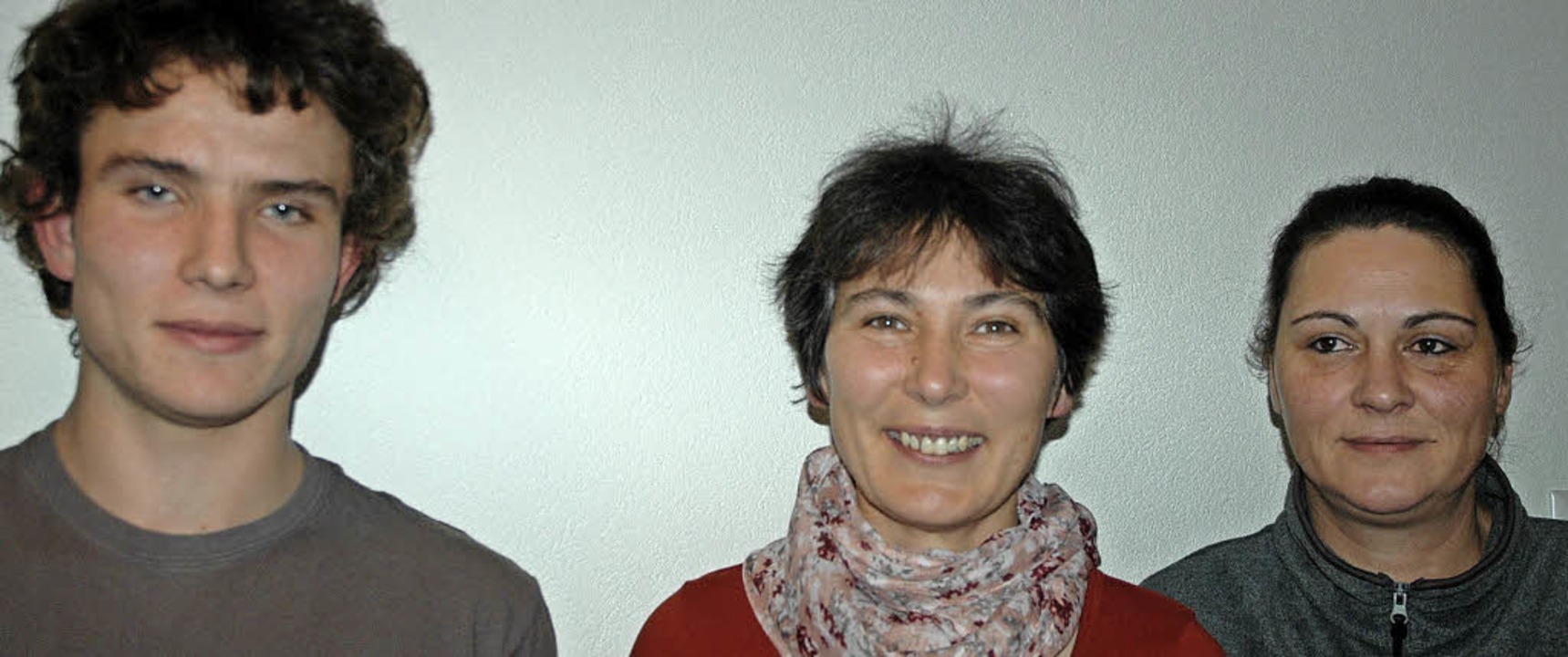 Neu im Vorstand: Yannic Kaiser, Anja Kaiser und Svetlana Schramm (von links).   | Foto: Christiane Sahli
