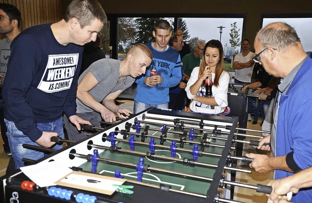 Forchheim. Ersten Tischkicker-Fuballt...d einmal mehr der Spa im Vordergrund.  | Foto: Roland Vitt