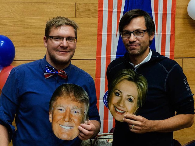 Clinton oder Trump? Das stand am Ende der Wahlnacht noch nicht fest.  | Foto: Ansgar Taschinski