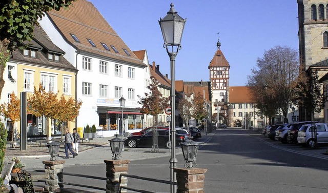 Der Sanierungsbereich &#8222;Altstadt ...rde mit 2,4 Millionen Euro gefrdert.   | Foto: Dagobert Maier