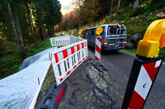 Langzeitbaustelle auf dem Berg:  An de...t der Sanierung der Bschung losgehen.  | Foto: Ingo Schneider