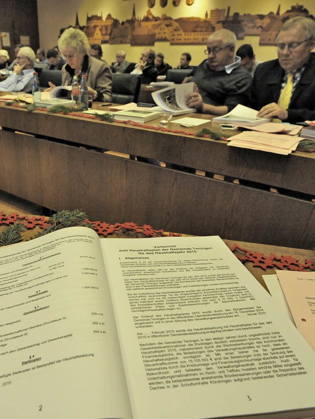 Nachtragshaushalt oder nicht? An diese...h ein Streit im Teninger Gemeinderat.   | Foto: archivfoto: Markus Zimmermann