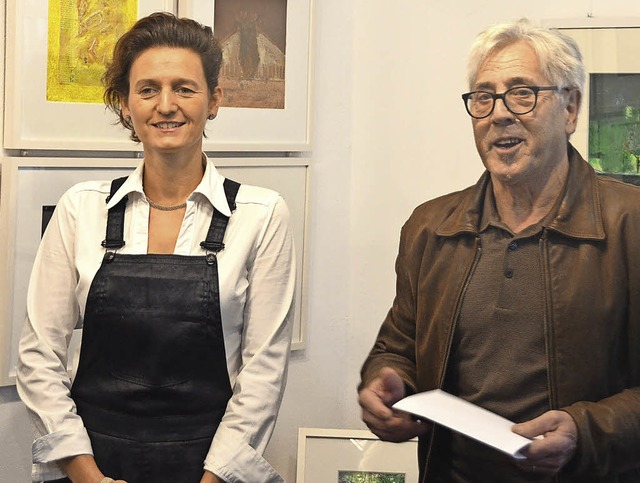 Vera Boheim und Bernhard Moog stellen ...nen Galerie&#8220; in Herbolzheim aus.  | Foto: Jrg Schimanski