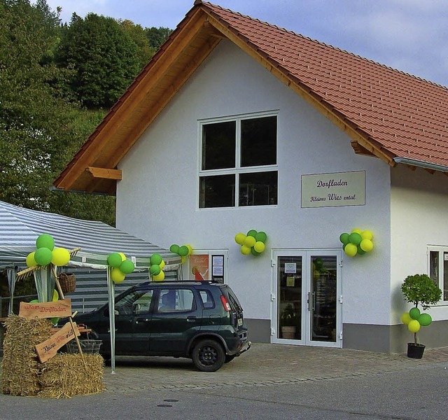 Beliebtes Ziel in Wies: der genossenschaftliche Dorfladen  | Foto: zvg
