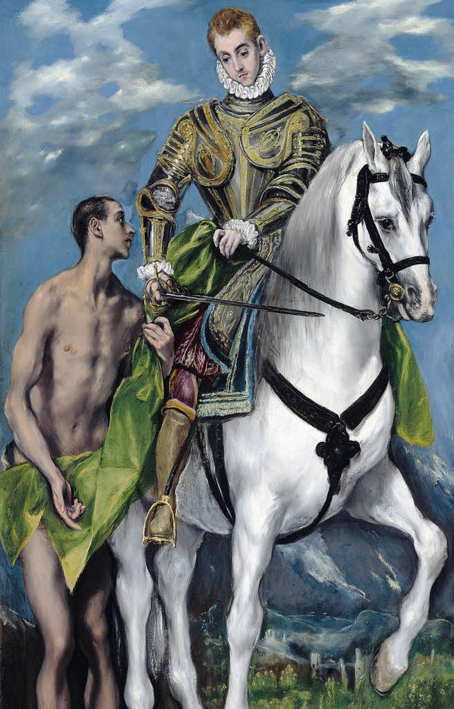 El Greco: &#8222;St. Martin und der Bettler&#8220; (1597/99)  | Foto: National Gallery