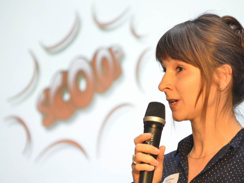 BZ-Redakteurin Sonja Zellmann war Laudatorin fr die Gewinner in der Kategorie Grundschule.