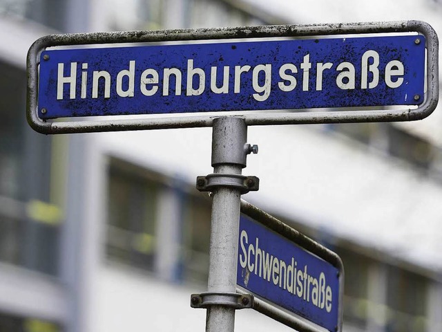 Soll die Hindenburgstrae in Freiburg umbenannt werden?  | Foto: Ingo Schneider