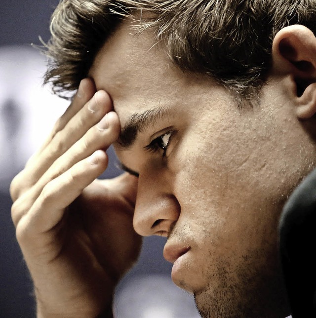 Konzentriert: der Norweger  Magnus Carlsen   | Foto: dpa