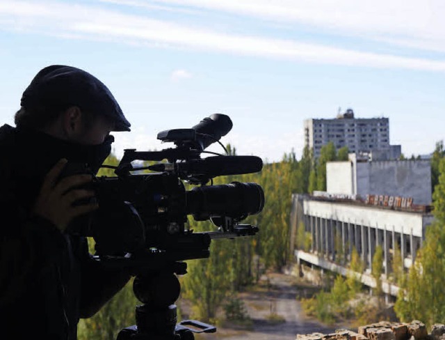 Vier Wochen lang waren die Filmemacher...er ukrainischen Geisterstadt Prypjat.   | Foto: Privat/Ingo Schneider