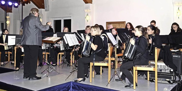 Endingen. Das Konzertorchester des Kai...-Spielrings bei der Konzertauffhrung.  | Foto: Roland Vitt