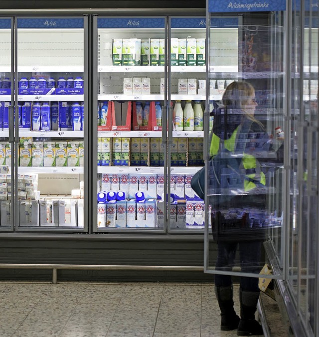 Sind die Khlmbel im Supermarkt mit T...attet, spart das Strom und Heizkosten.  | Foto: Symbolbild: DPA