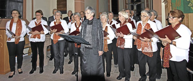 Zu einen Konzertabend hatte der Gesang...in die Bickensohler Kirche eingeladen.  | Foto: Herbert Trogus
