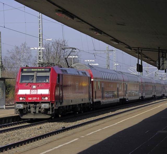 Wie geht es mit dem Ausbau der Rheintalbahn weiter?   | Foto: M. Pfefferle