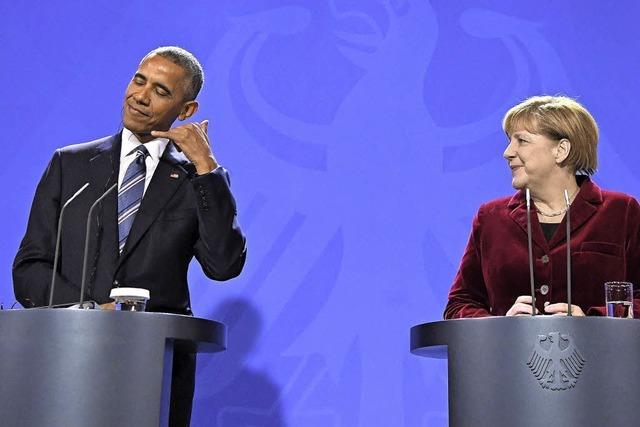 Obama lobt Merkel und EU