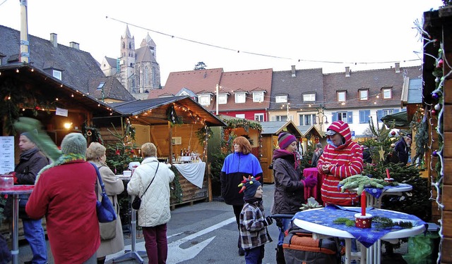 Heimelige Atmosphre herrscht beim Bre...er Weihnachtsmarkt auf dem Marktplatz.  | Foto: Archivbild: privat