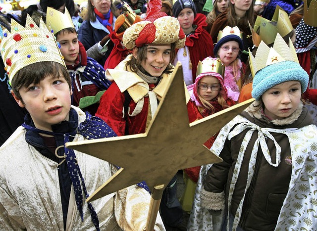 Freiwillige Sternsinger werden fr 2017 gesucht.   | Foto: U. Deck (dpa)