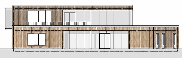 So wird das neue Kinderhaus in Kirchza...rg einmal aussehen (Ansicht Sd-Ost).   | Foto: Zeichnung: Architekturbro Bwer Eith Murken + Vogelsang
