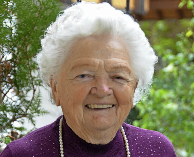 Emilie Buchmeier feiert ihren 90. Geburtstag.  | Foto: Trostel