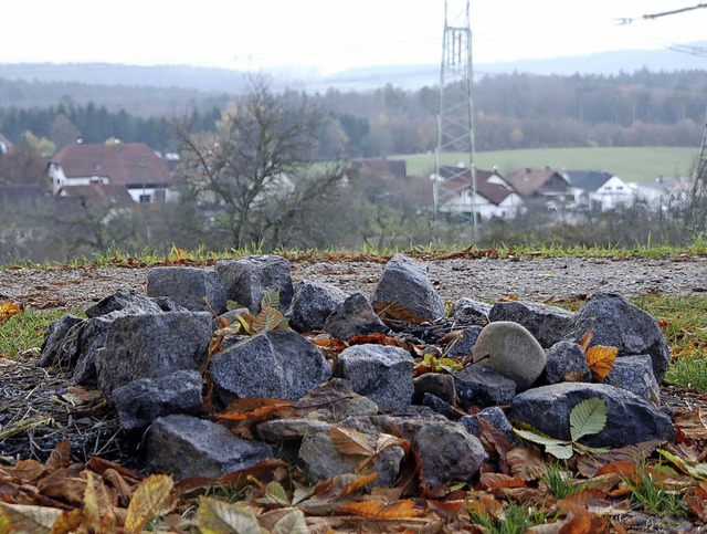 Weil es auf dem Altreb keine offiziell...d lose Steine dafr zusammengetragen.   | Foto: Petra Wunderle