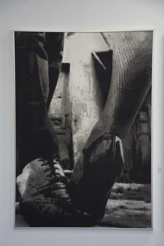 &#8222;Tango (Lissabon)&#8220; von Reiner Packeiser in der BZ-Kunsta(u)ktion  | Foto: Barbara Ruda