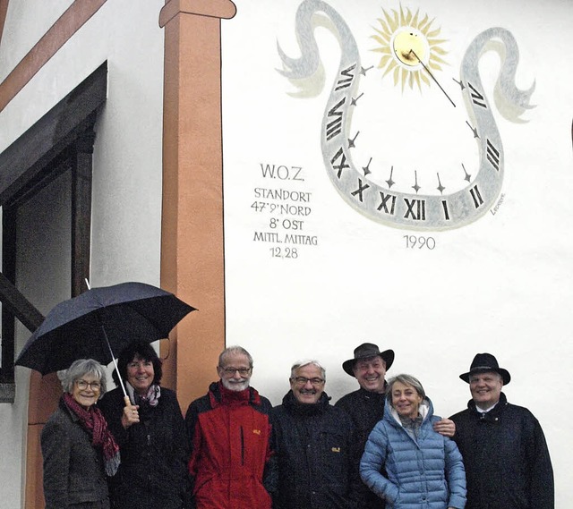 Pfarrer Traugott Weber sowie einige Mi...apelle in Wittenschwand zu begutachten  | Foto: Karin Stckl-Steinebrunner