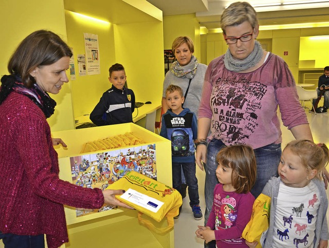 Zum Familientag lud die Stadtbibliothek ein.  | Foto: Martina Weber-Kroker