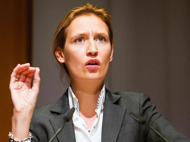 Alice Weidel ist Spitzenkandidatin der Landes-AfD.  | Foto: Christoph Schmidt