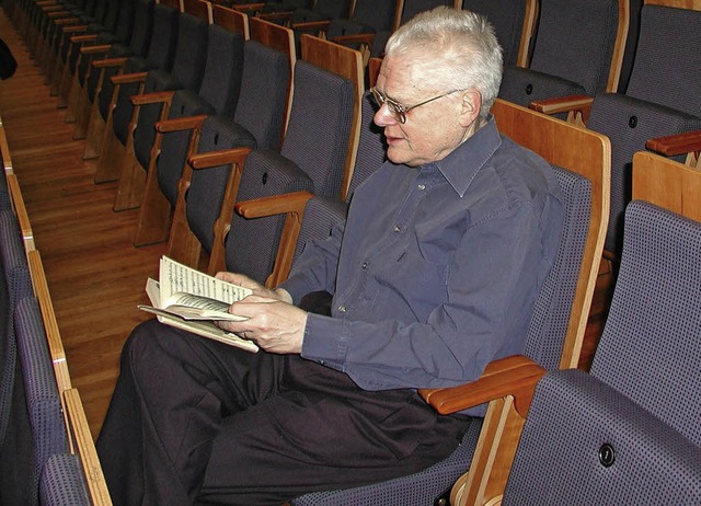 Hans Zender im Freiburger Konzerthaus   | Foto: wolfram lamparter