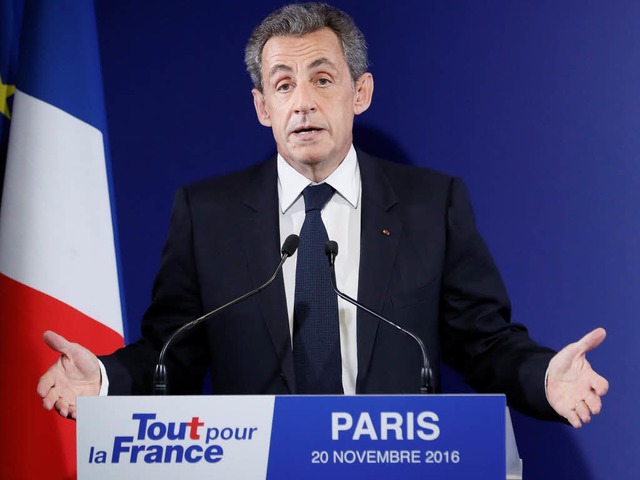 Lutete seinen Abschied aus der Politik an: Ex-Prsident Nicolas Sarkozy  | Foto: AFP