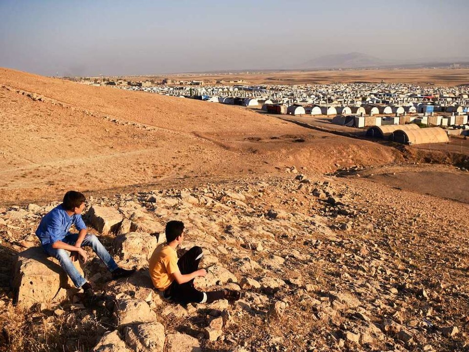 Ihr einziges Zuhause auf lange Sicht: ...Flüchtlingscamp bei Dohuk im Nordirak.  | Foto: STANISLAV KRUPAR