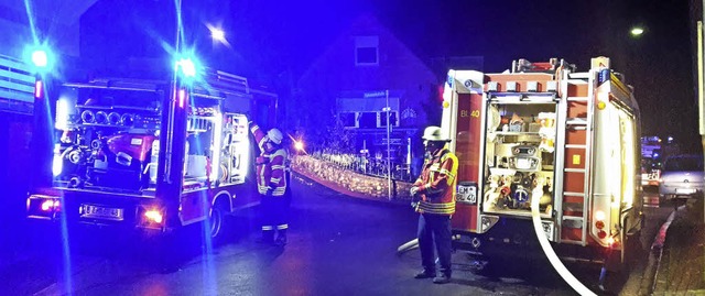 Reibungslos verlief die bung der beiden Wehren.  | Foto: Feuerwehr