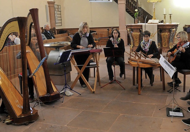 Stubenmusik in der Kirche begeisterte einmal mehr das Publikum in Meienheim.   | Foto: Wolfgang Knstle
