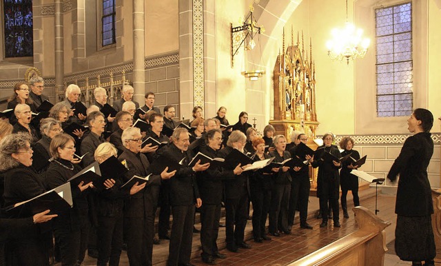 Kerstin Bgner leitete den Kammerchor Staufen.  | Foto: Hans Jrgen Kugler