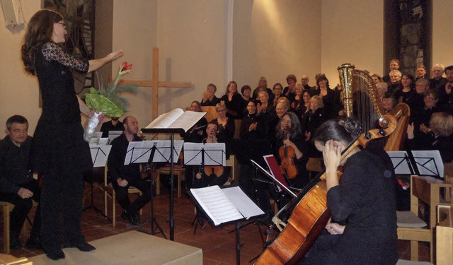 Groartig und atmosphrisch stimmig  z...usanne Konnerth in der Christuskirche.  | Foto: Bianca Flier