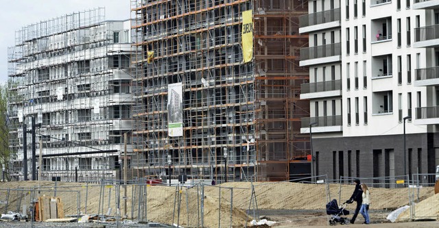Der Bau neuer Wohnungen vor allem in d... eine Herausforderung fr die Stdte.   | Foto: dpa