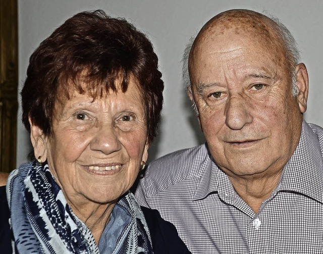 Wyhl. Feiern goldene Hochzeit Antonia und Siegfried Hirzler.  | Foto: Roland Vitt