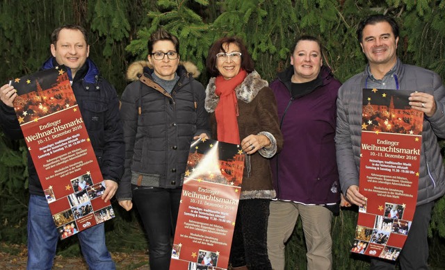 Freuen sich auf den Endinger Weihnacht... Hirtler, Silke Vosbein und Ingo Fuchs  | Foto: Ruth Seitz