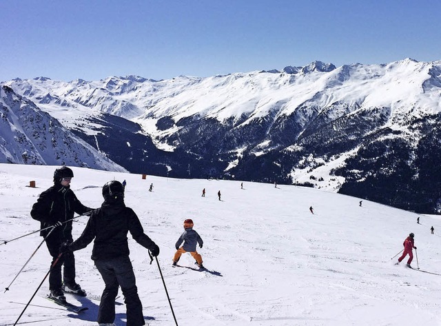 Familienfreundliche  breite Pisten:  das Skigebiet in Nauders   | Foto: Zahler
