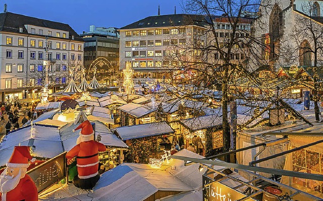 Viele Stnden locken auf den Basler Weihnachtsmarkt.   | Foto: ZVG