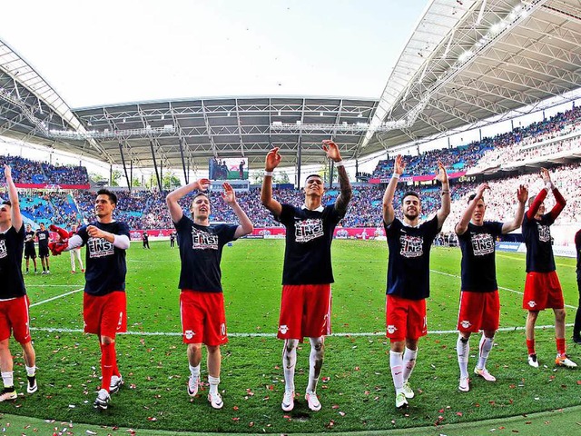 Erfolg mit Ansage: Aufsteiger RB Leipzig mischt die Fuball-Bundesliga auf.  | Foto: dpa