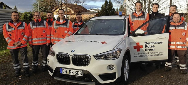 Denis Deiser, Mattias Klbel, Sebastia...sverbands  (es fehlt: Stefan Pfister).  | Foto: DRK