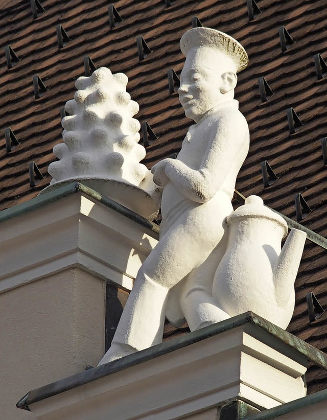 Eine der beiden Figuren auf dem Caf Ell.  | Foto: Thomas Mutter