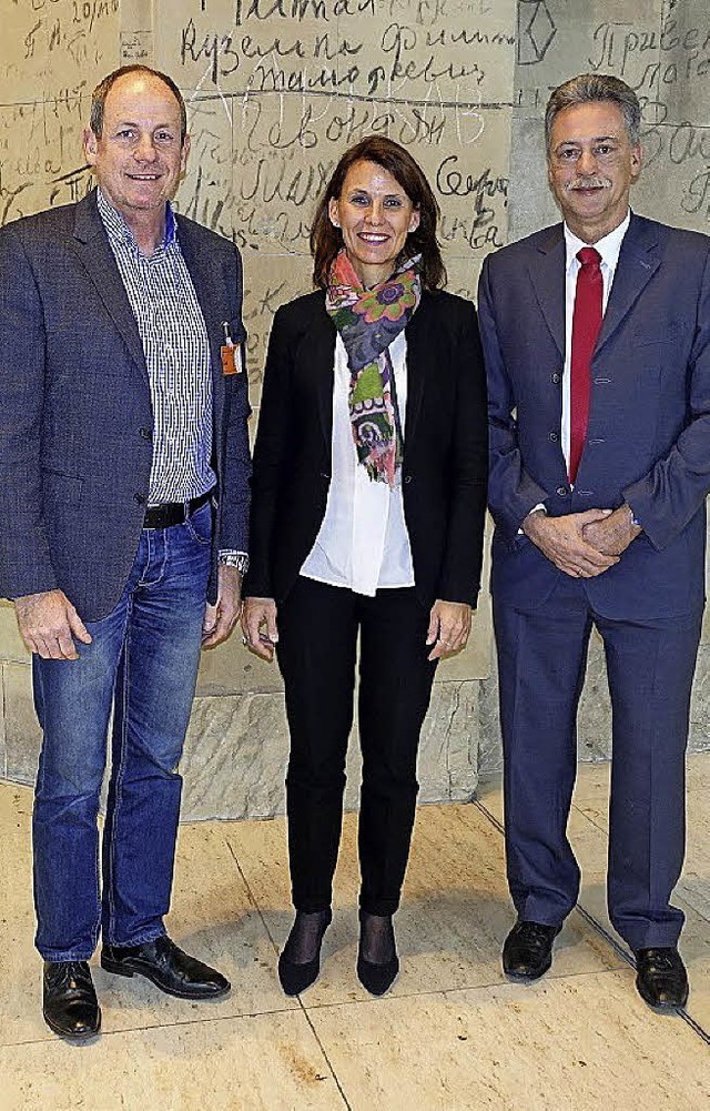 Rita Schwarzelhr-Sutter mit Manfred C...ts) im Deutschen Bundestag in Berlin.   | Foto: Privat