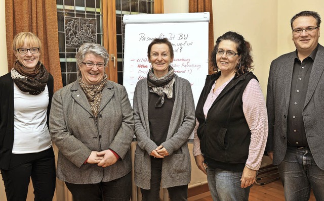 Sabine Haberland , Barbara Lattner und...spartnerin, Initiator war Mario Isele.  | Foto: Wolfgang Scheu