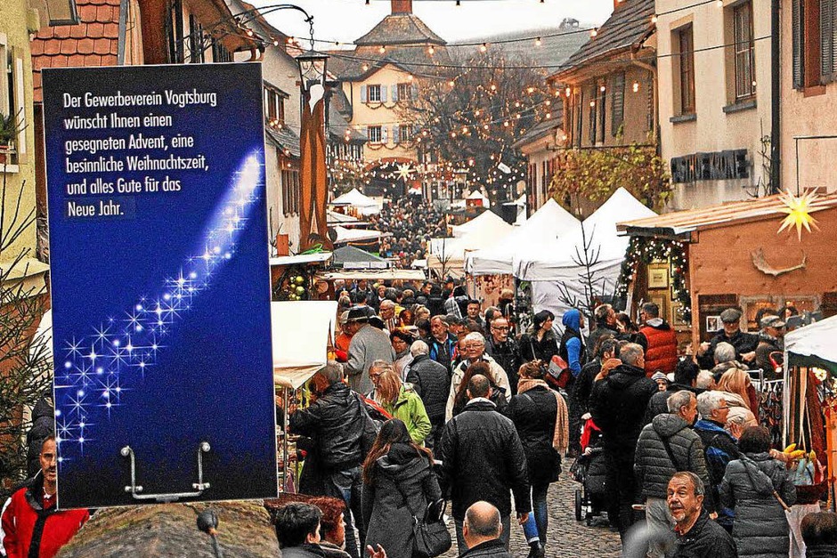 Impressionen vom Vogtsburger Weihnachtsmarkt (Foto: Herbert Trogus)