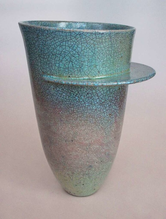 Diese Raku-Vase gibt Neil Glendinning in die diesjhrige Auktion.  | Foto: Privat
